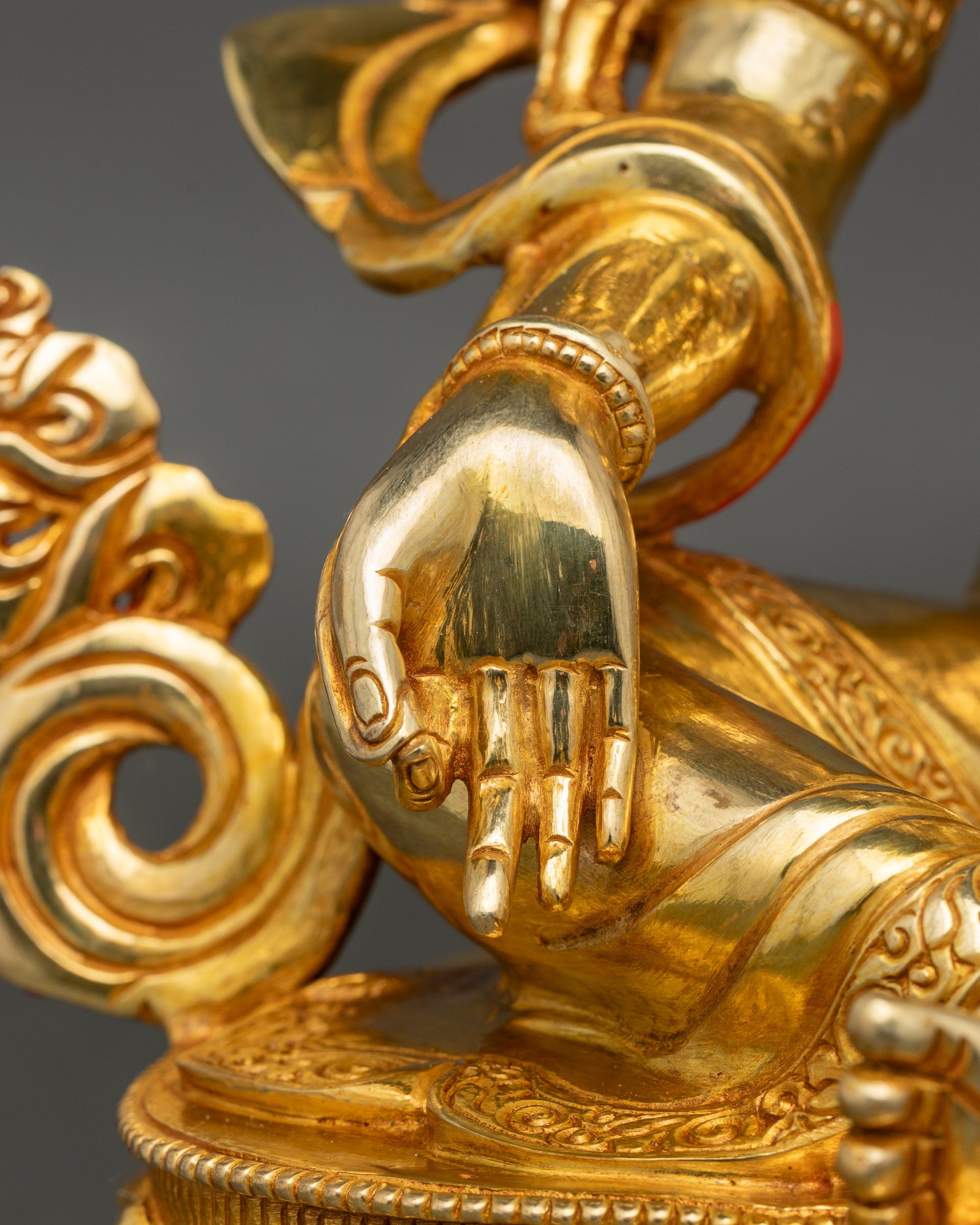 Meditation Green Tara Statue | Handcrafted Patan Nepal Sculpture