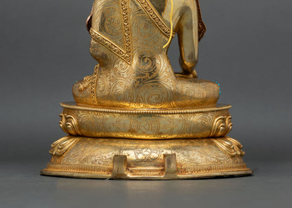 Jowo Rinpoche Statue | 24K Gold Gilded Tibetan Sacred Art