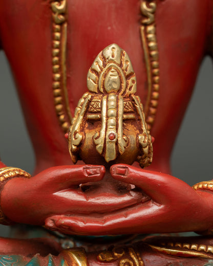 Amitayus Statue | Buddhist Longevity Deity Artwork