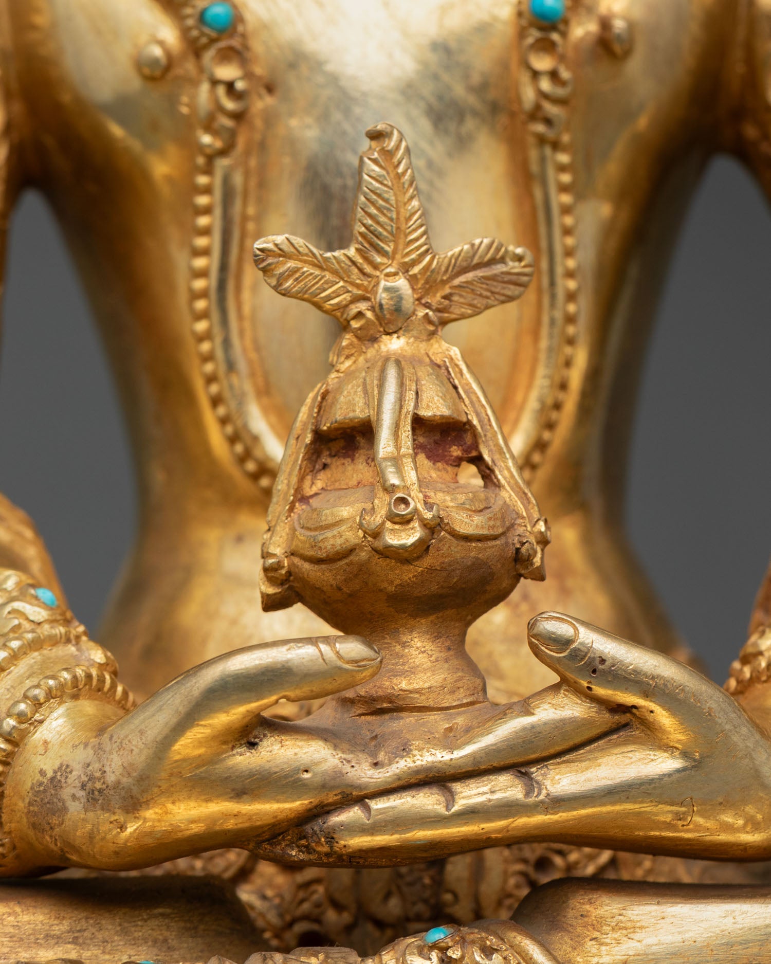 Amitayus Copper Statue | Traditionally Crafted Sculpture Nepal