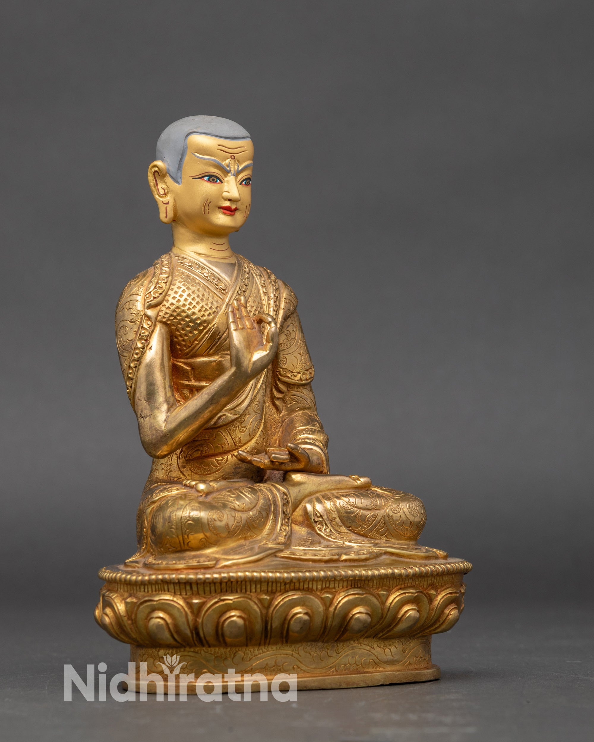 Je Tsongkhapa Statue Set – Handmade Buddhist Master Figures