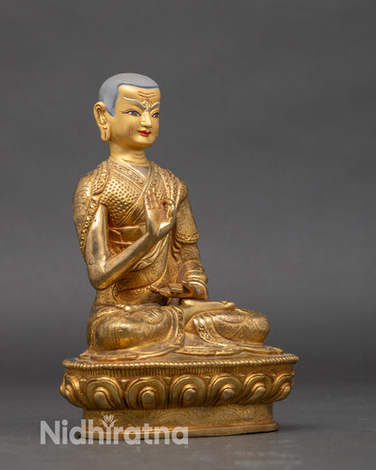 Je Tsongkhapa Statue Set – Handmade Buddhist Master Figures