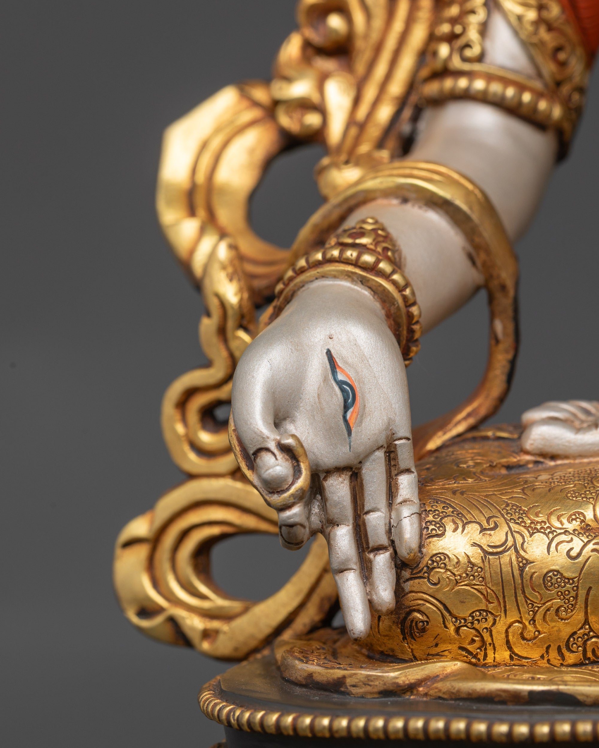 Handcrafted Buddhist White Tara Sculpture | Meditation & Devotional Idol