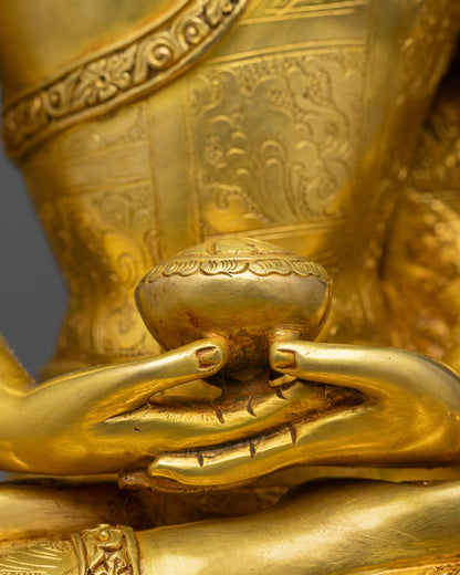 Exquisite Amitabha Buddha Statue | Artisan Crafted Devotional Sculpture