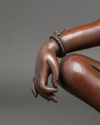 Handcrafted Two Arm Chenrezig Statue for Inner Peace