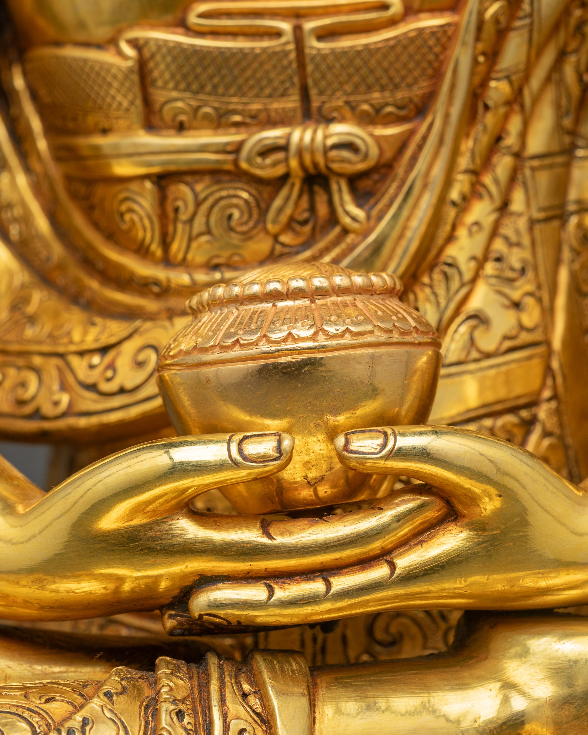 Premium Amitabha Buddha Statue | Spiritual Pure Land Icon from Nepal