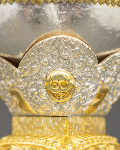 Ritual Kapala Set | Ornate Himalayan Skull Cups for Meditation