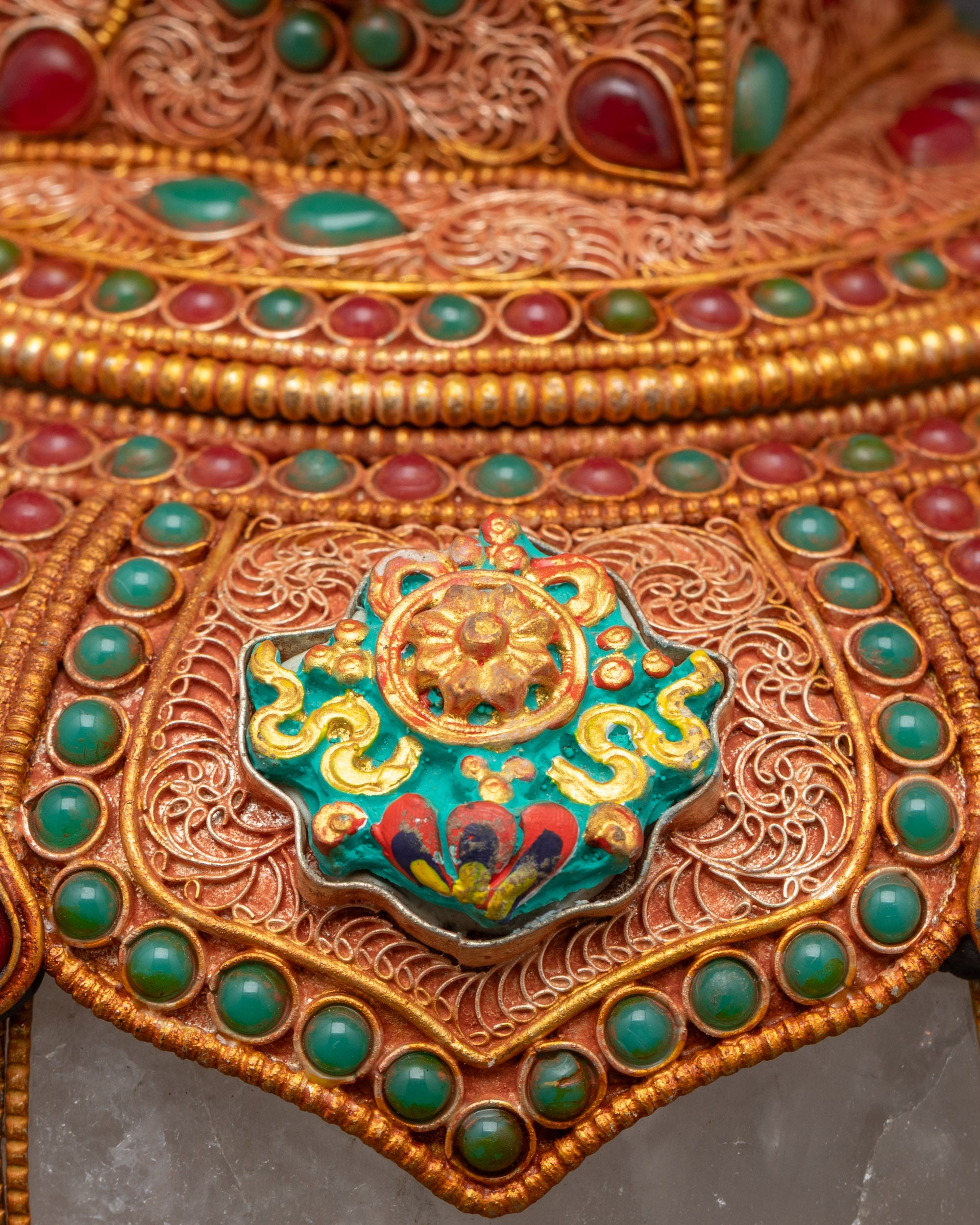 Shop Handmade Tibetan Stupa | Golden Buddhist Monument Nepal