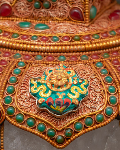 Shop Handmade Tibetan Stupa | Golden Buddhist Monument Nepal