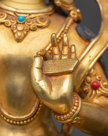 Divine Handmade Manjushree Statue for Learning and Meditation