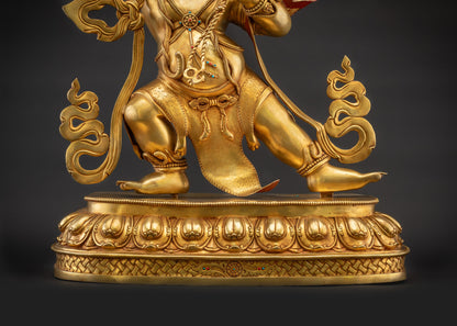 36" Masterpiece Chana Dorje Vajrapani Statue | Tibetan Guardian Artwork
