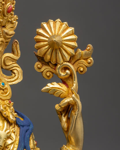 Chenrezig Avalokiteshvara Statue | Nepalese Sacred Copper Sculpture