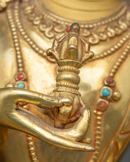 Dorje Sempa Bodhisattva Statue | Traditional Himalayan Sculpture