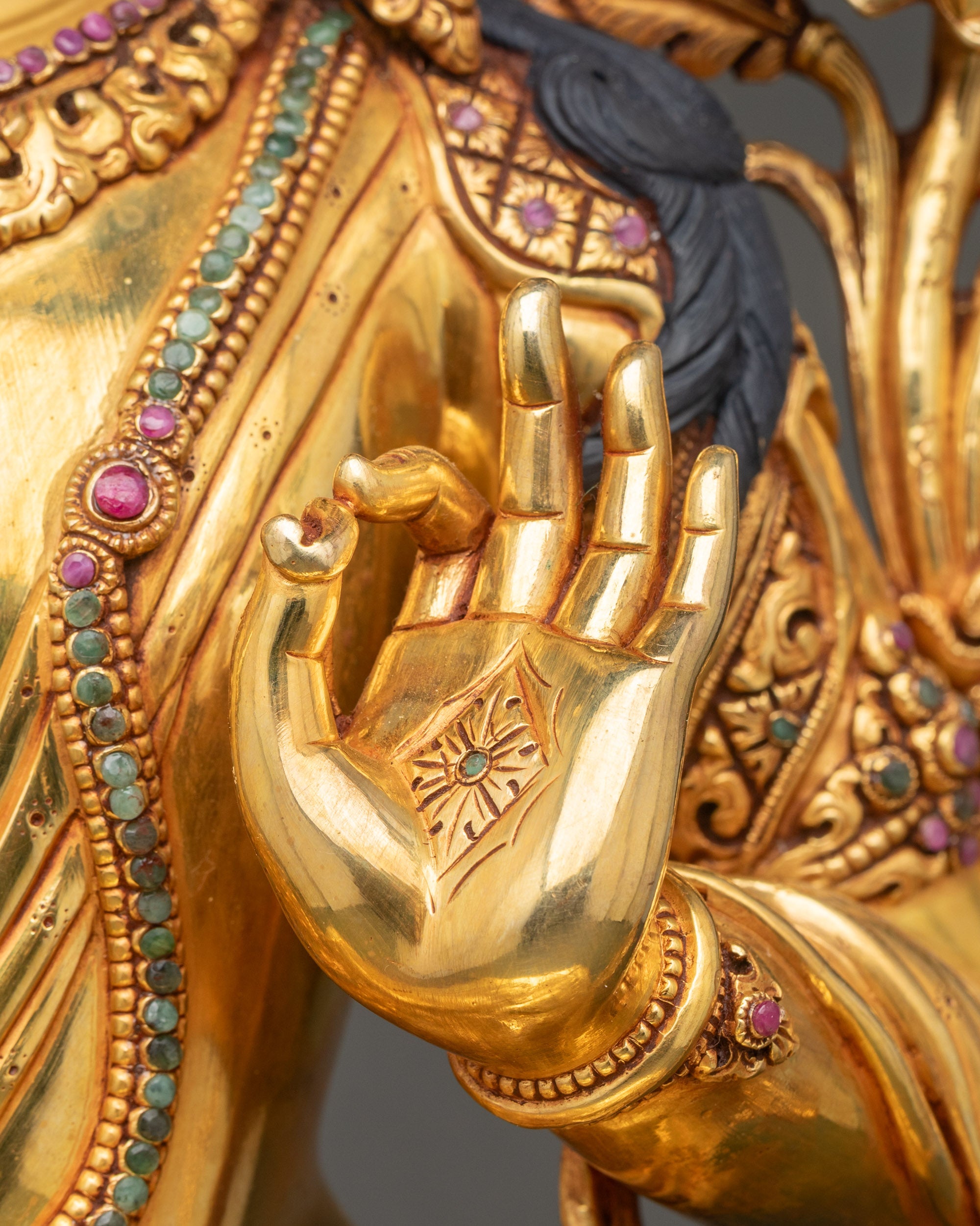 Handcrafted Manjushri Statue