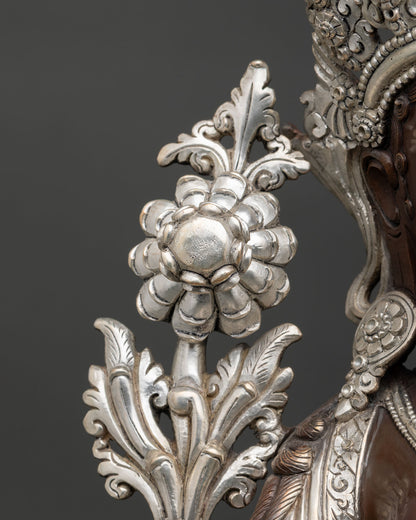 Green Tara Buddhist Statue | Himalayan Meditation Deity Art