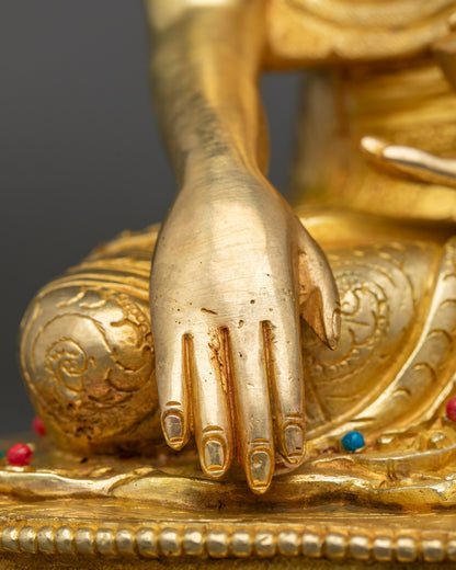 Tibetan Buddha Shakyamuni Statue for Peace and Mindfulness
