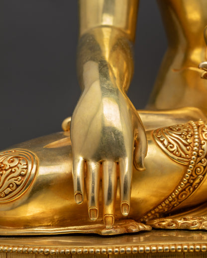 Traditional Shakyamuni Buddha Statue | Peaceful & Serene Buddhist Art