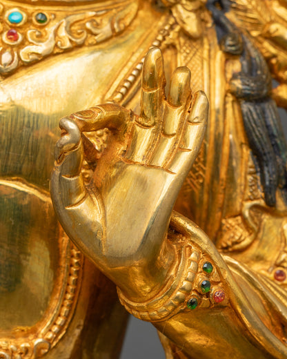 Manjushri Wisdom Sculpture | Traditional Handcrafted Nepalese Art
