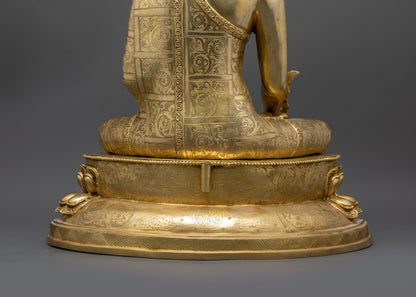 Handcrafted Premium Serene Bhaisajyaguru Statue | Nepalese Statues