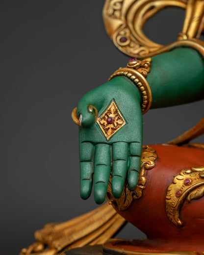 Jetsun Dolma Statue | Acrylic-Painted Mother of All Buddhas Idol