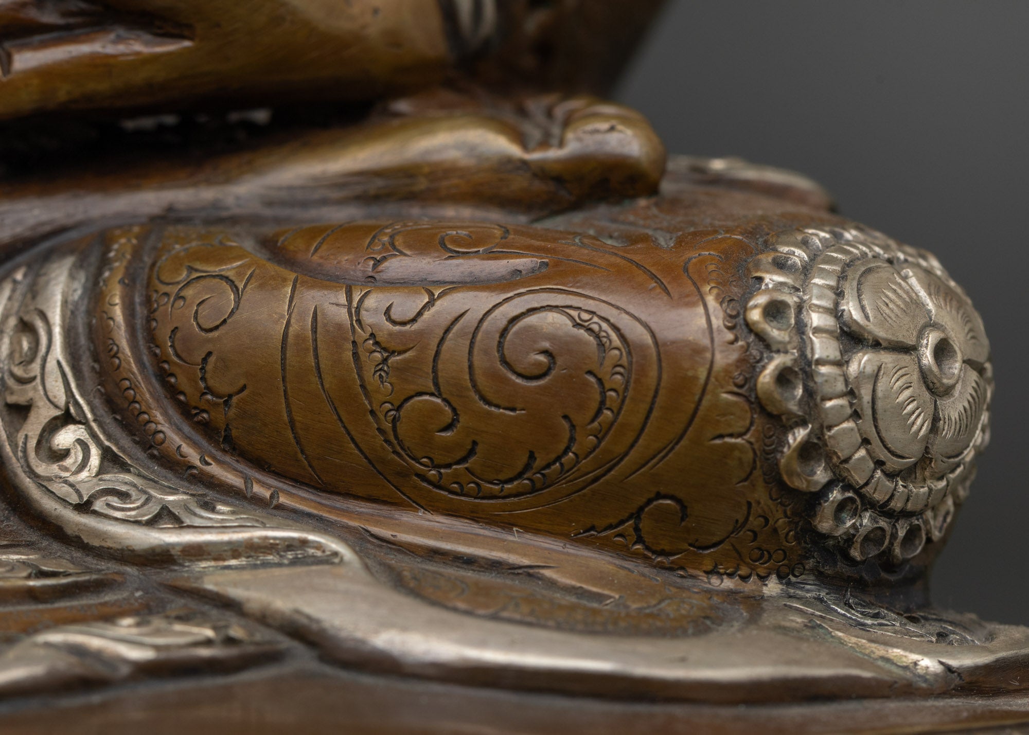 Traditional Amitabha Buddha Statue Handmade in Nepal | Sacred Buddha Statue