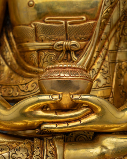 Premium Amitabha Buddha Statue from Nepal – Handmade & Authentic