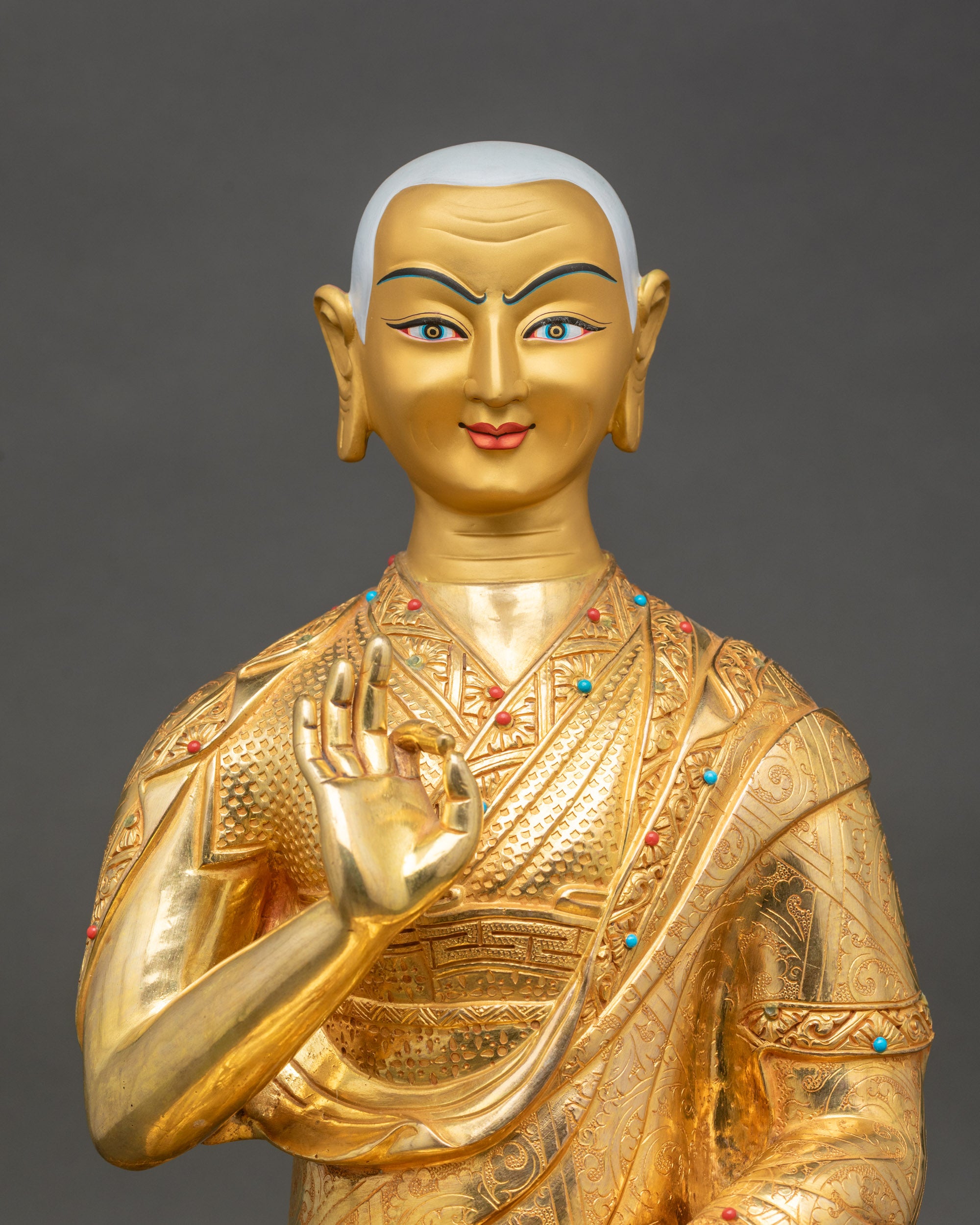 Blessed Tsongkhapa Set – Nepalese Statues for Mindful Devotion