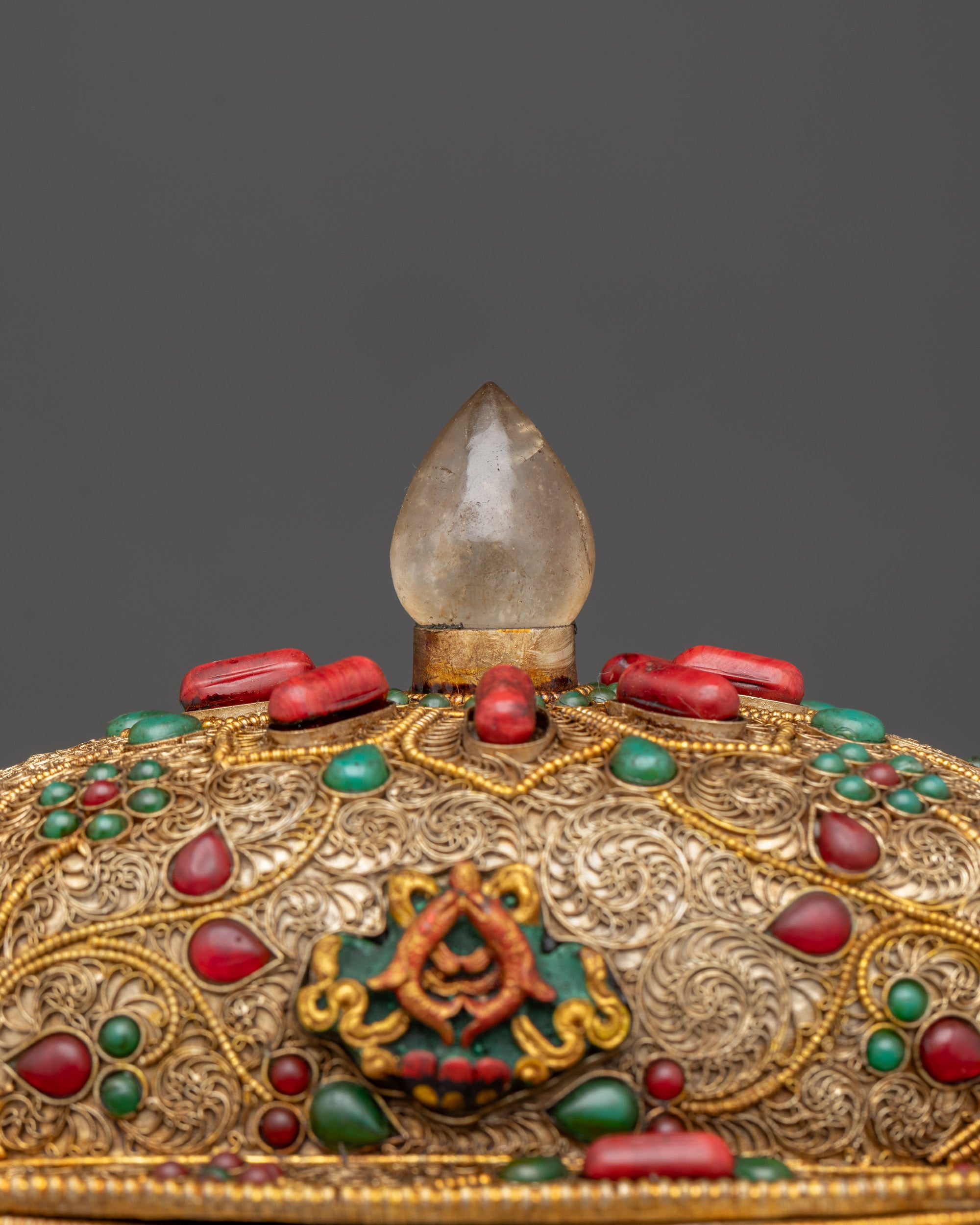 Buddhist Skull Cup Set | Handmade Buddhist Ritual Offering Bowl Nepal