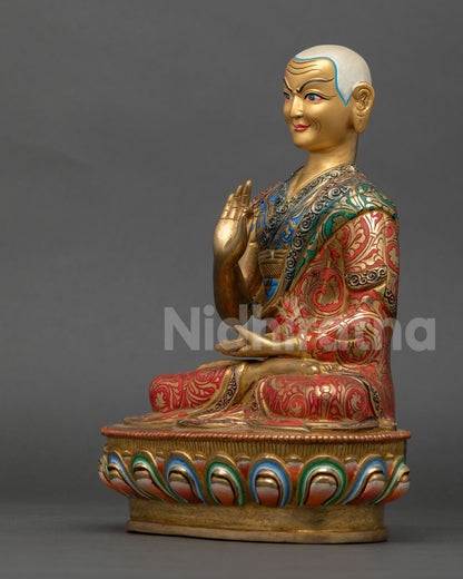 Lama Tsongkhapa Statue Set – Authentic Tibetan Art