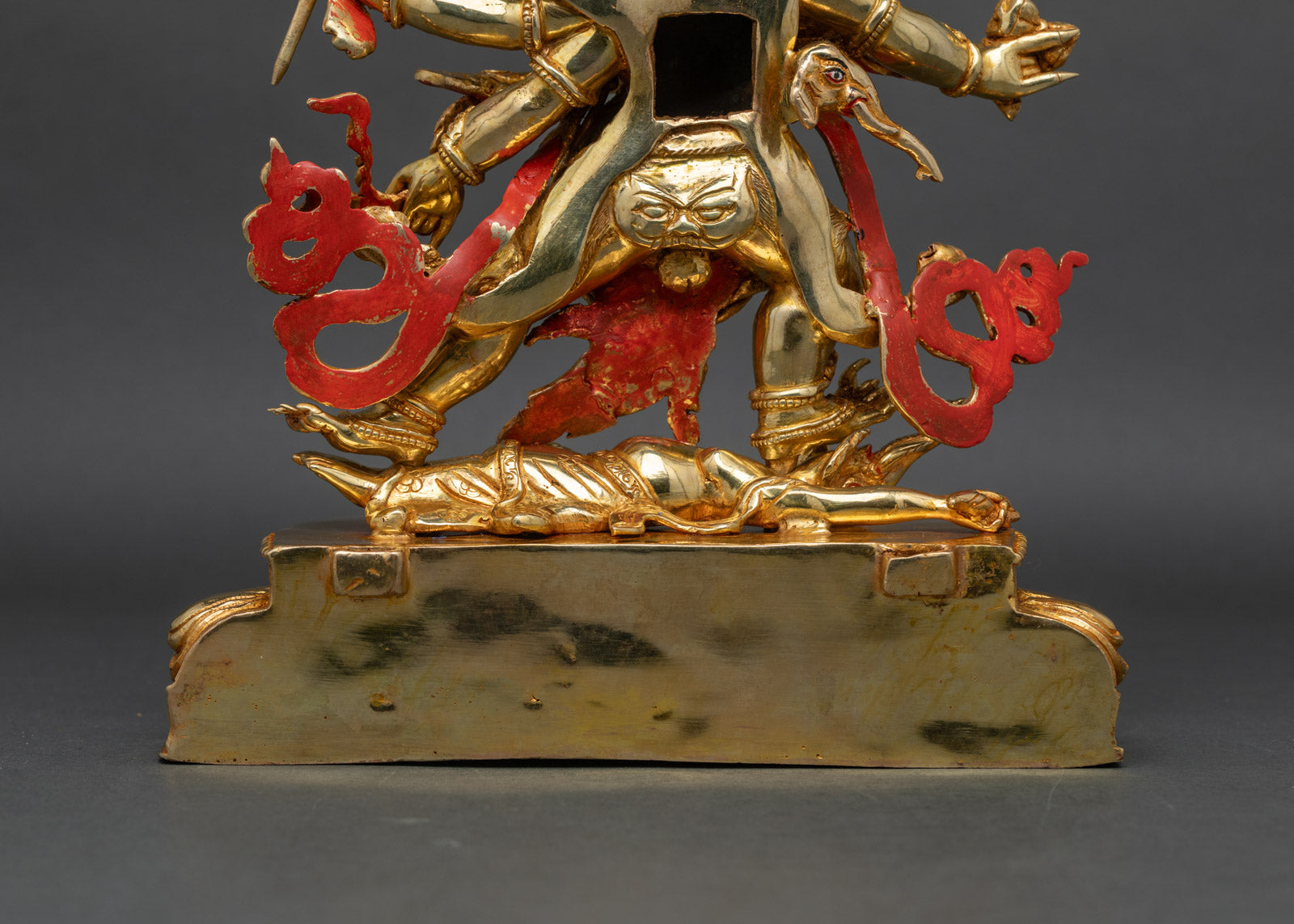 Six Armed Mahakala statue - Handmade Nepalese Artwork