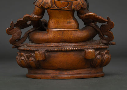 Oxidized Dzambhala Statue | Divine Protector of Wealth and Success