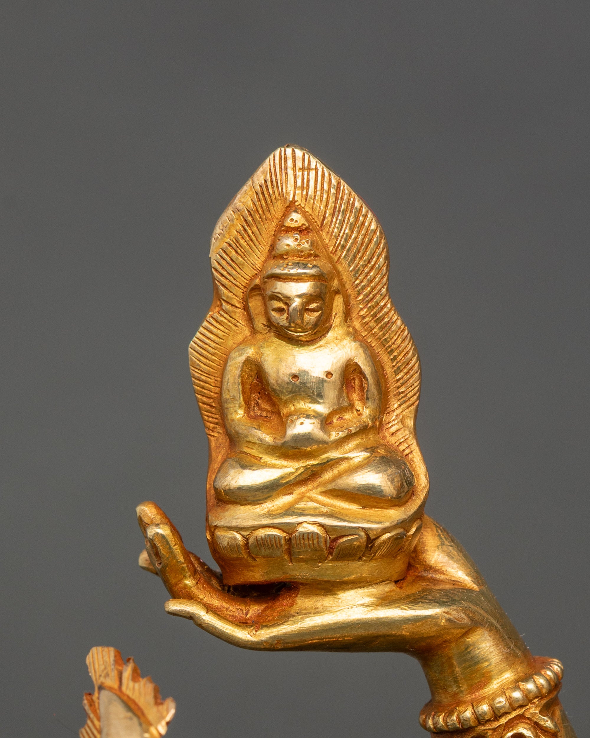 Gold Namgyalma Statue – Buddhist Deity of Longevity & Purification