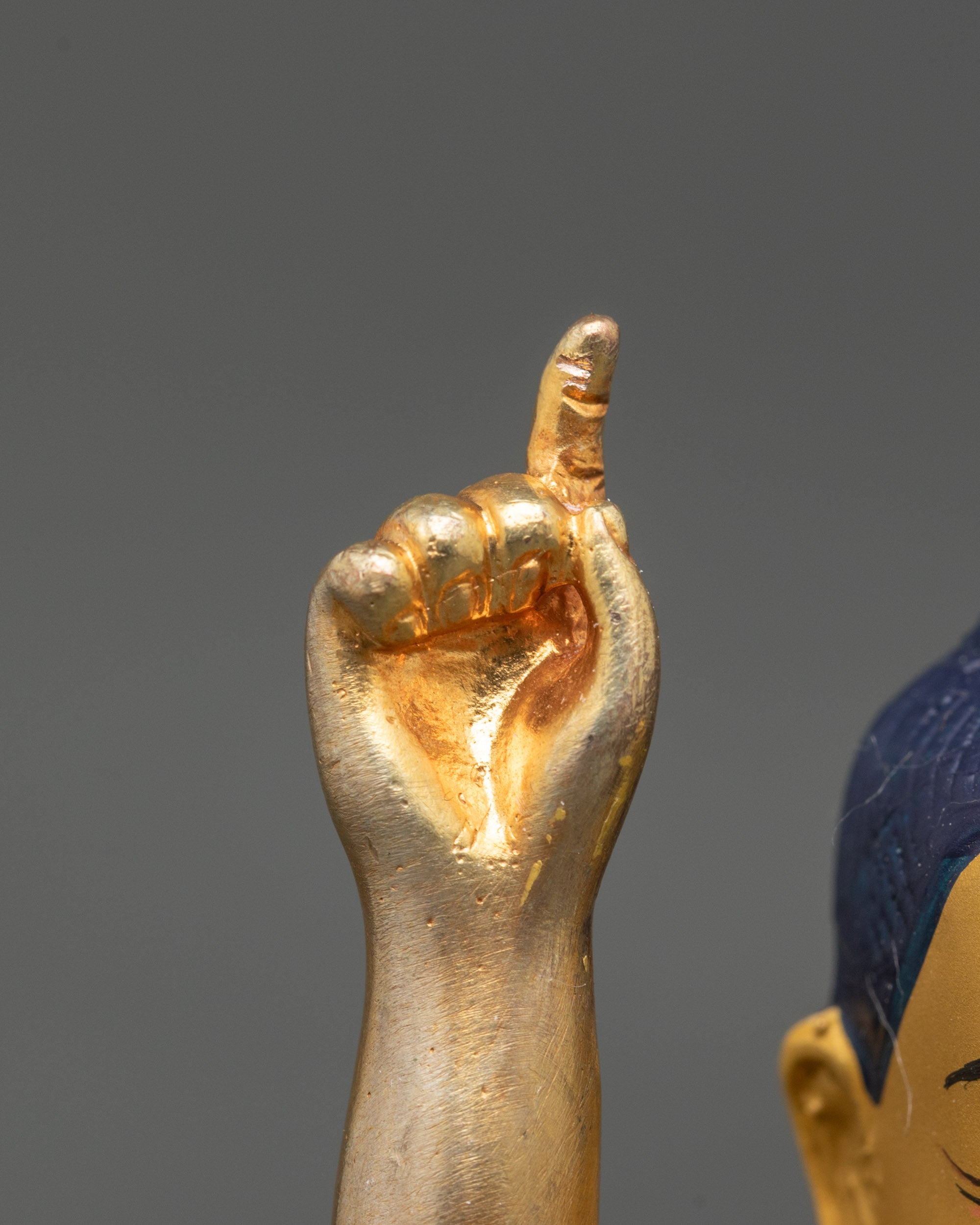 Handmade Little Buddha Figurine - Symbol of Peaceful Blessing