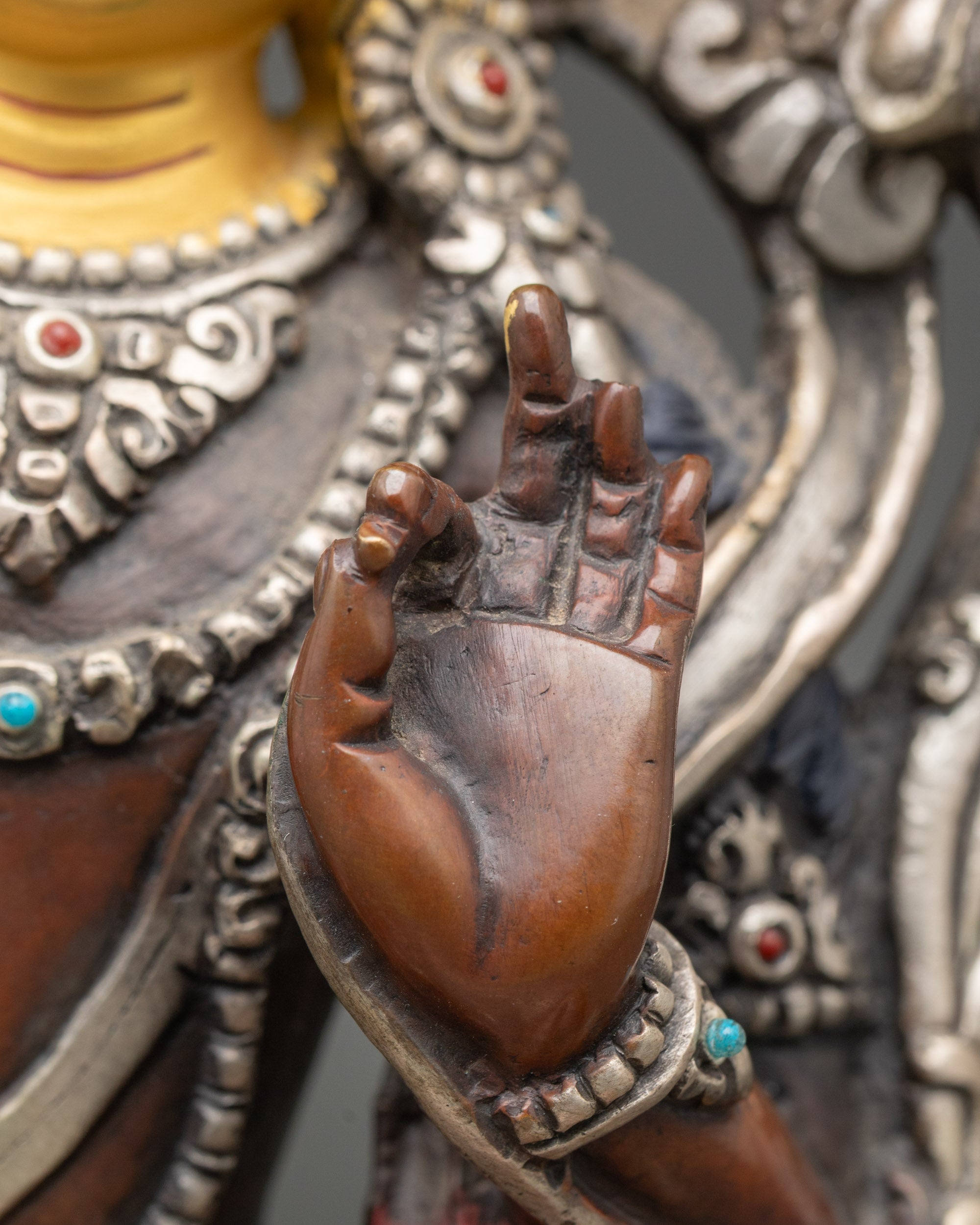 Manjushri Statue | Nepalese Bodhisattva of Wisdom Copper Sculpture