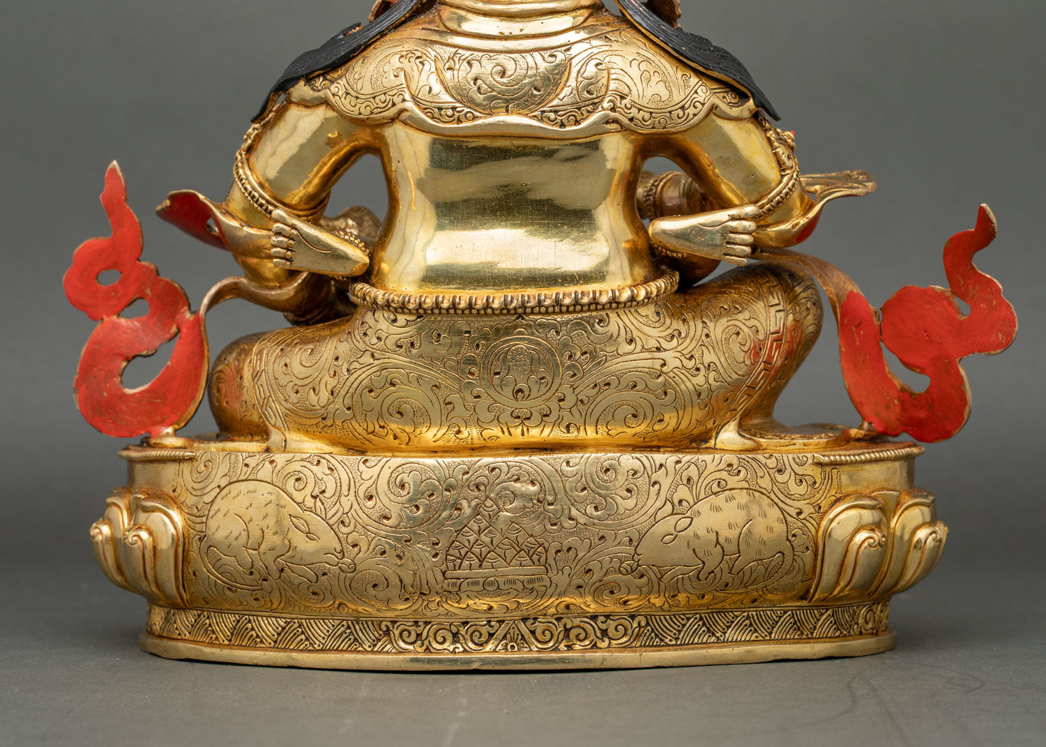 Red Dzambhala Statue | Powerful Buddhist Wealth Deity