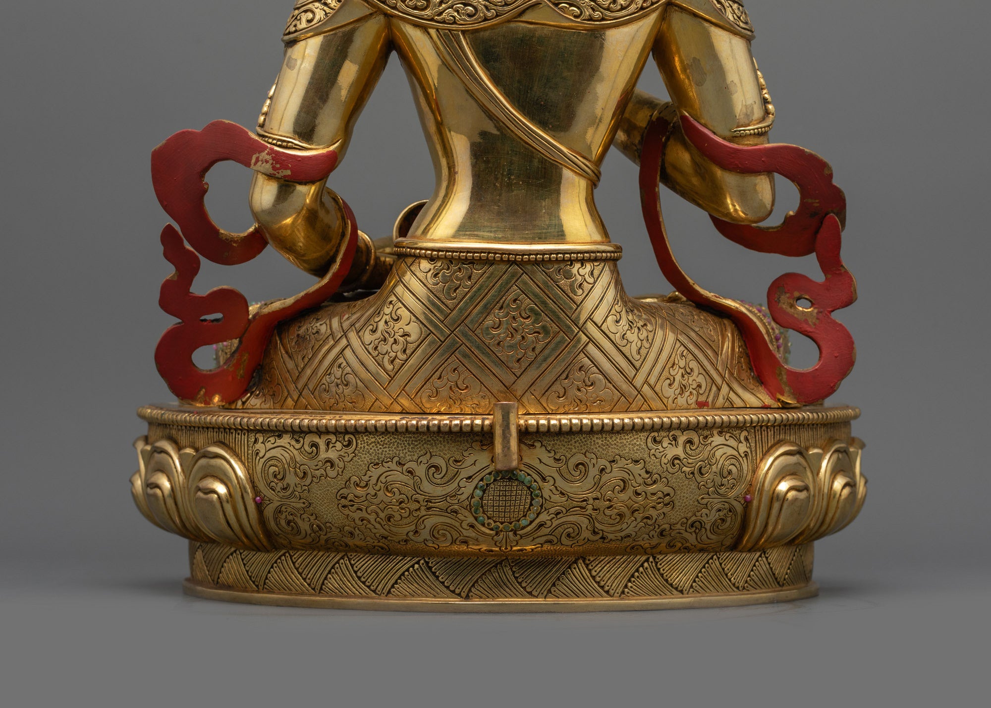 24K Gold-Gilded Vajrasattva Statue | Deity for Karma Purification Practice