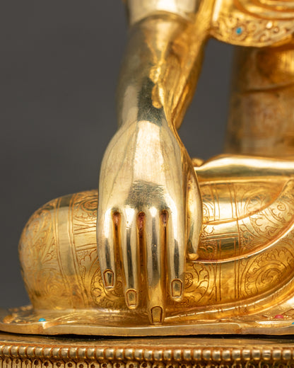 Handcrafted Shakyamuni Buddha Statue | Timeless Buddhist Sculpture