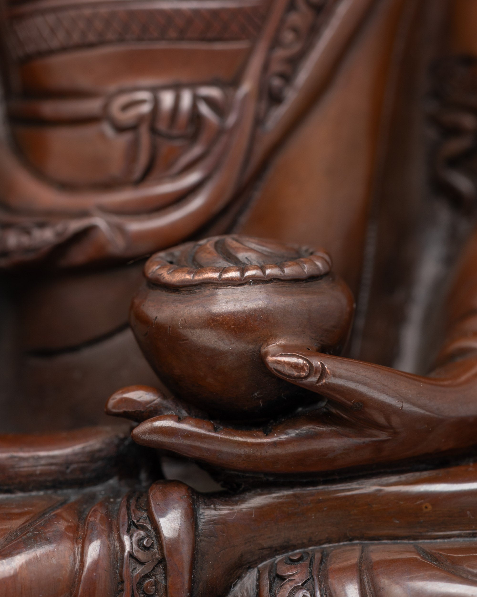 Handcrafted Crowned Shakyamuni Buddha – Meditation Altar Sculpture