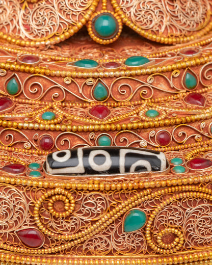 Handcrafted Tibetan Treasure Box | Spiritual Storage Chest from Nepal