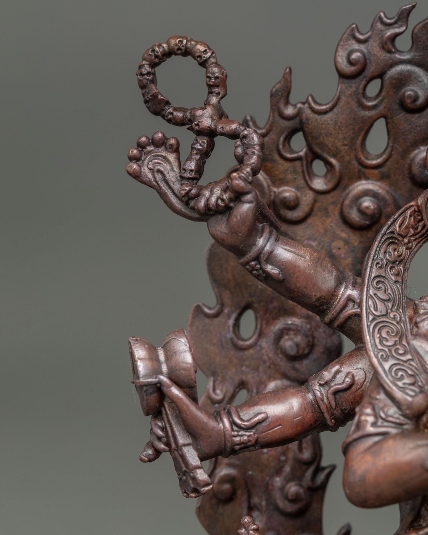 Six Arm Mahakala Statue | Authentic Nepalese Art