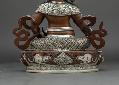Traditional Dzambhala Wealth Deity | Handcrafted Buddhist Sculpture