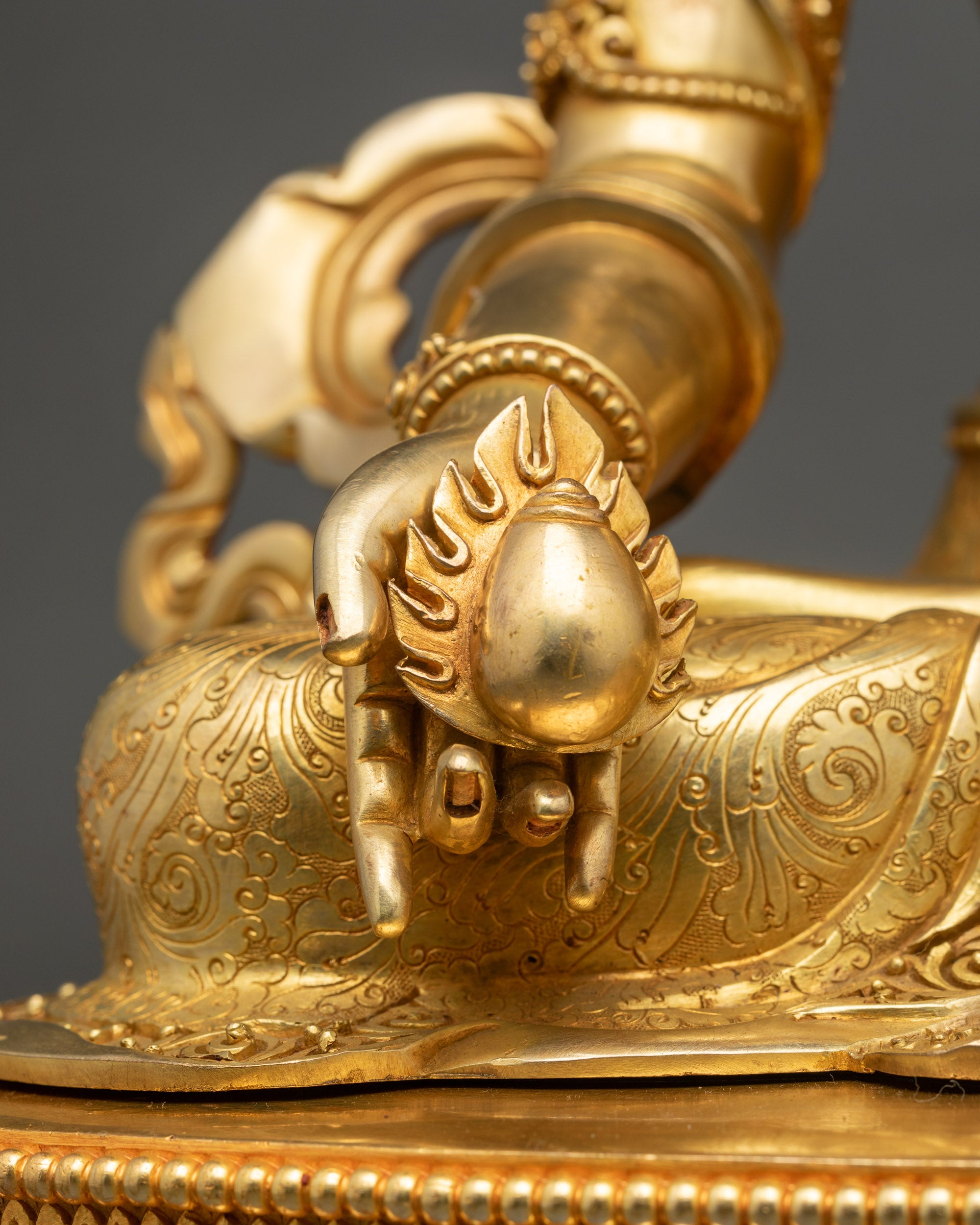 Handmade Jizo Kshitigarbha Statue from Nepal | Protector of Beings