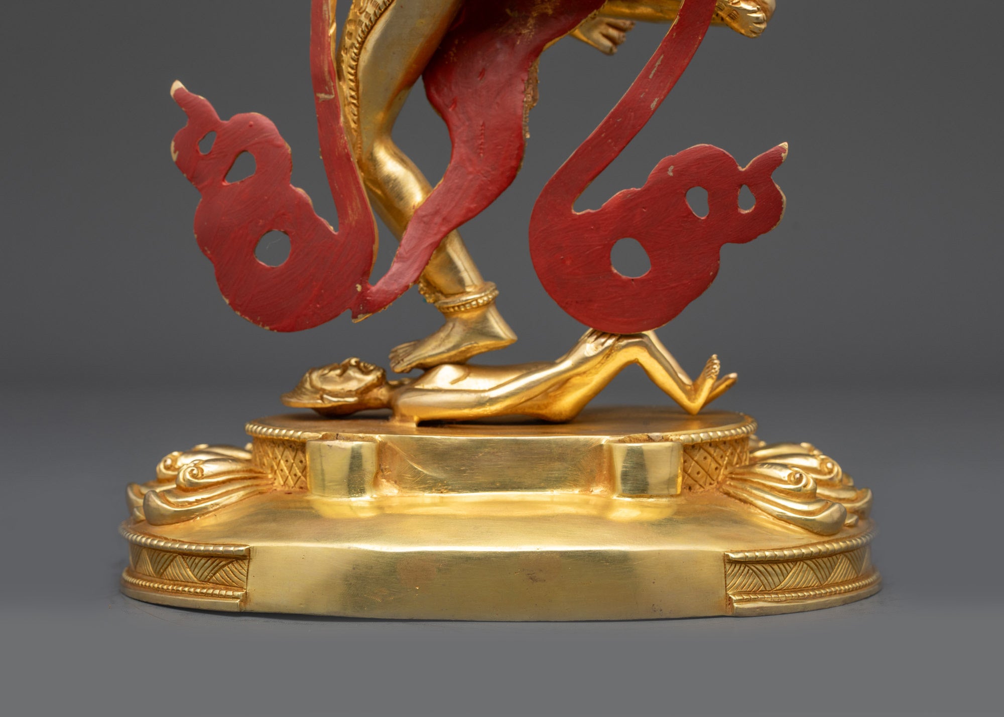 Dakini Simha Mukha Statue | Handcrafted Tibetan Lion-Faced Protector