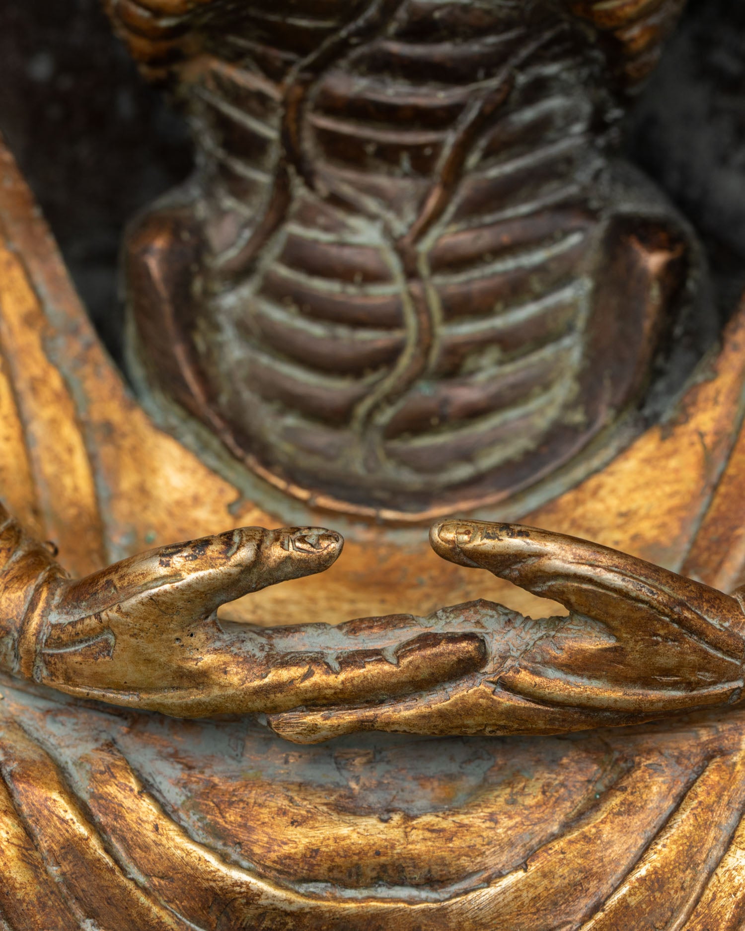 Fasting Buddha Statue