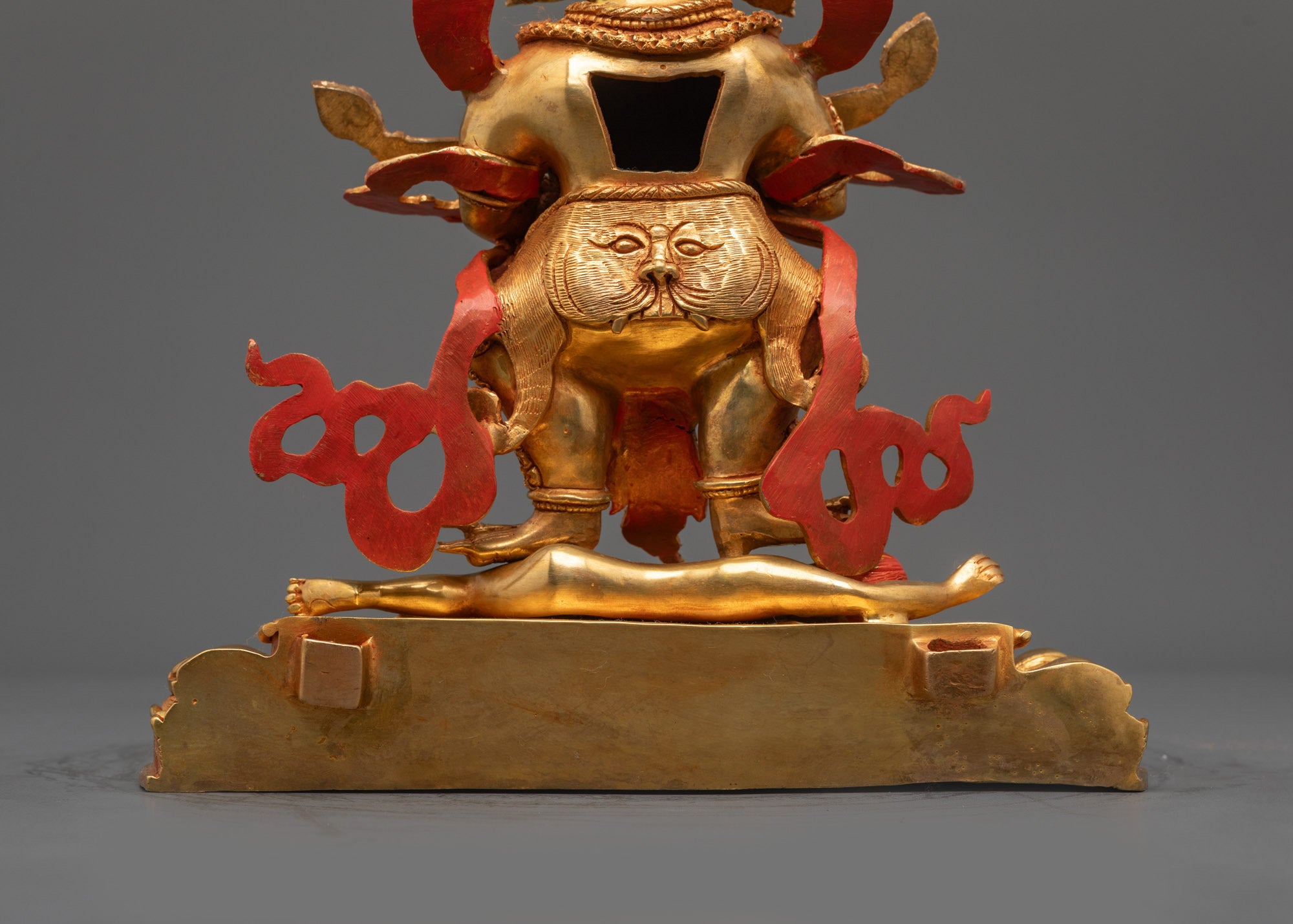 Nepalese Shakya Mahakala Statue | Traditional Himalayan Protector Figure