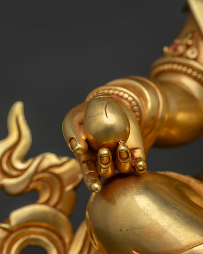 Traditional Dzambhala Statue | 33cm High-Quality Buddhist Sculpture