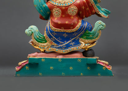 Mahakala Bernagchen Statue – Sacred Wrathful Deity of Protection