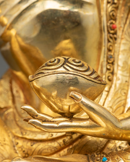 Milarepa Statue | Handicrafted Tibetan Yogi Figure from Nepal