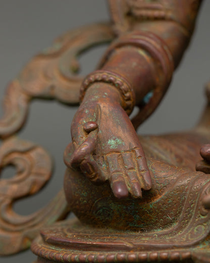 Handmade Green Tara Statue | The Compassionate Mother Tara