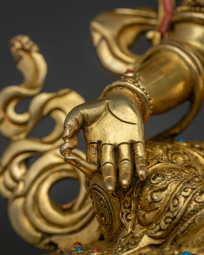 Master Quality Green Tara Copper Statue | The Female Bodhisattva